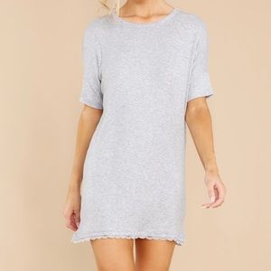 Z Supply Girlfriend Rib Dress in Heather Grey